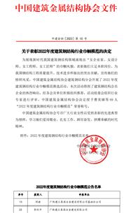 冶建公司員工獲評中國鋼構行業(yè)巾幗模范